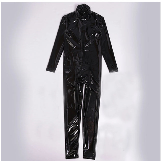 Sexy Men's Wetlook Catsuit Bodysuit Faux Leather PVC Zentai Tights Cosplay Costume Clubwear Skin Suit Sexy Lingerie