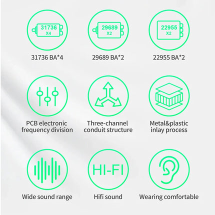 KZ AS16 Pro In Ear Wired Earphones 16BA Balanced Armature HIFI Bass Monitor Headphones  Noise Cancelling Earbuds Sport Headset