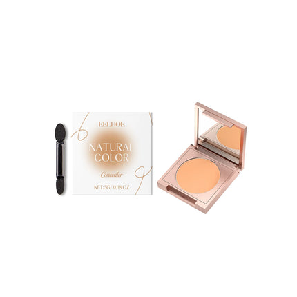 Full Coverage Concealer Long Lasting Waterproof Lightweight Matte Finish Under Eye Dark Circles Blemishes Makeup Brush Set
