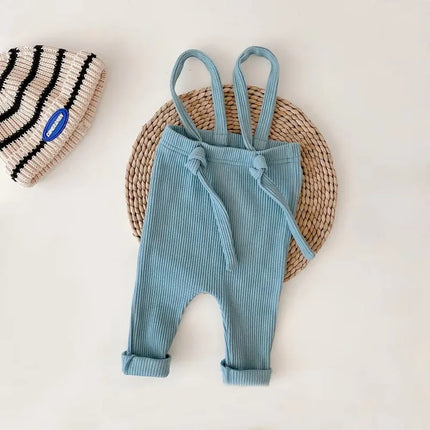 Newborn Baby Leggings Cotton High Elastic Baby Strap Overalls Toddler Girl and Boy Pants