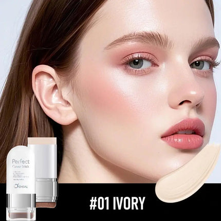 Double-ended Foundation Stick Perfect Cover Stick Thin And Comfortable Concealer Foundation Cream Waterproof Long-lasting Makeup