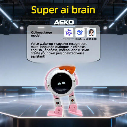 AI AEKO With camera Robot ESP32-S3 Main Control 1.54inches Screen Intelligent Interactive Robot Voiceprint Recognition Companion