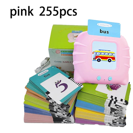 Talking Flash Cards Early Educational Toys Baby Boys Girls Preschool Learning Reading Machine Interactive Gifts