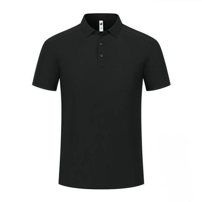 2025 New High End Polo Top for Men Short Sleeve Seamless Glue Pressing Sports Polo Shirt Work Uniform