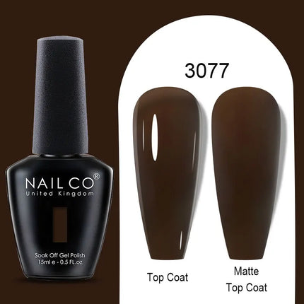 NAILCO Winter Series Color Gel Nail Polish 15ML Semi Permanent Soak Off Gel Varnishes Super Texture Gorgeous Nail Manicure Art