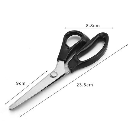 Stainless Steel Pinking Shears Comfort Grip Handled Professional Crafts Dressmaking Zig Zag Cut Scissors Sewing Scissors Fabric