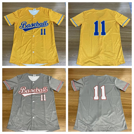 Men Baseball Jersey Women Baseball Jersey Custom Team Shirt Print Personal Name Number Stripe Hip Hop Sportswear Baseball T-shirt