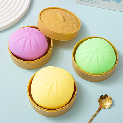 Giant Squishy Dumplings Stress Relief Fidget Toy Colorful Simulation Food Steamed Stuffed Bun Dough Toys Slow-rise Squeeze Toy