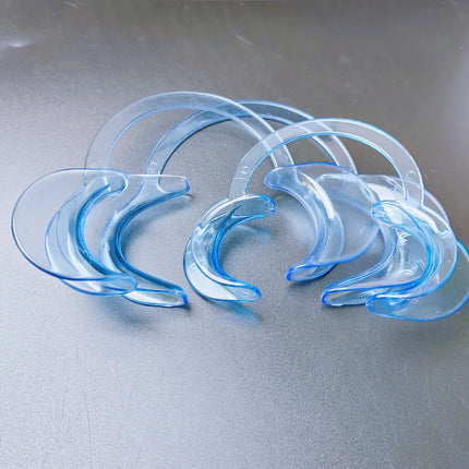 JUMTOP Dental C Shape Mouth Opener Plastic Lip Cheek Retractors Clinic Mouth Gag Orthodontic Tool
