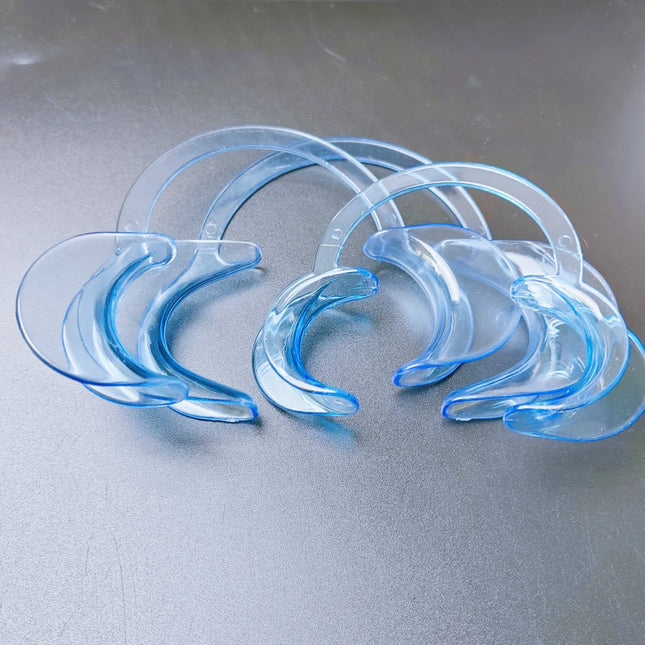 JUMTOP Dental C Shape Mouth Opener Plastic Lip Cheek Retractors Clinic Mouth Gag Orthodontic Tool