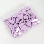 50Pcs-Purple-Round