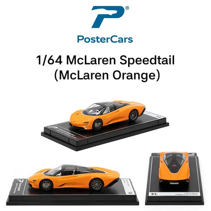 Postercars 1/64 Toy Car Model Lamborghini McLaren Bugatti Koenigsegg Pagani Aston Martin Diecast Vehicle Miniature Free Wheels