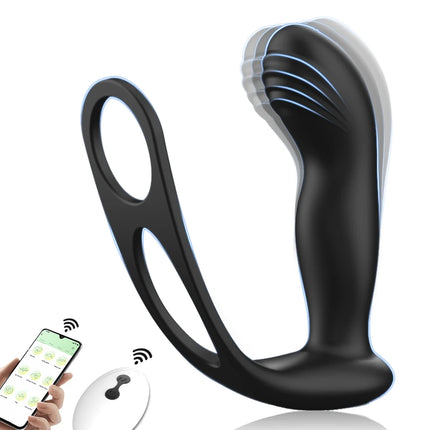 Prostate Massager Dildos Thrusting Anal Vibrator Butt Plug Male Sex Toy for Men Cock Ring Enema Products for Women Couples
