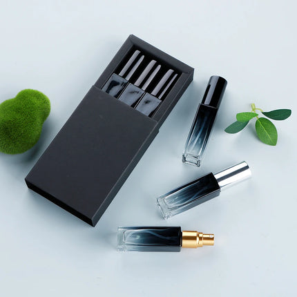10ml Perfume bottle 1 box of 3 bottles Gradient thick glass perfume bottle Perfume Atomizer Exquisite packaging box gift