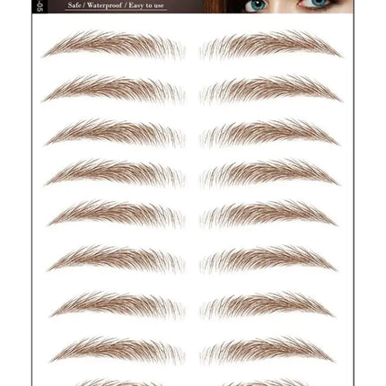 6D Hair Like Eyebrows Stickers Makeup Waterproof Eyebrow Eyebrow Long Natural Hair-liked Authentic Eyebrow Tattoo Sticker