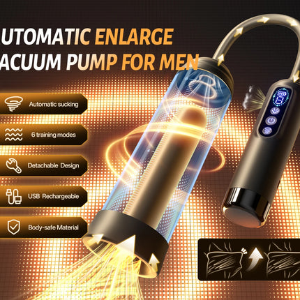 Automatic Electric Penis Pump Male Vacuum Suction Massager Delay Enlargement Glans Blowjob Masturbation Adult Sex Toys for Men