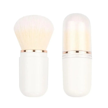 Portable Telescopic Makeup Brush Kabuki Capsule-shape Multifunctional Travel Makeup Brushes Soft Hair Powder Blush Beauty Tools