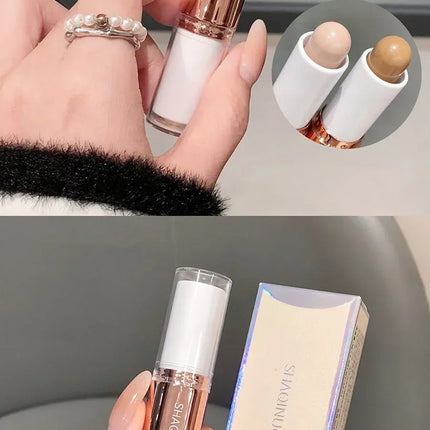 2 in 1 Dual Head Highlighting&Bronzer Stick Face Brightening Shaping Concealer Pencil Corrector Nose Shadow Contouring Cosmetics