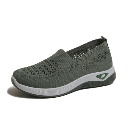 Fashionable casual single shoes, breathable and comfortable women's shoes, sports vulcanized shoes, anti-slip flat shoes
