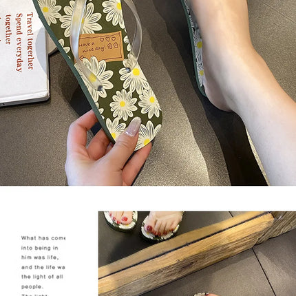 Flip Flops Trendy Summer Outerwear Fashionable Clip On Beach Slippers Anti Slip Couple'S Splint Slippers Leisure Convenience