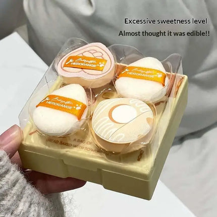 5Pcs/Box Ultra Soft Thumb Makeup Sponge Set Plush Non Absorbent Dry Wet Application Portable Cosmetic Tool