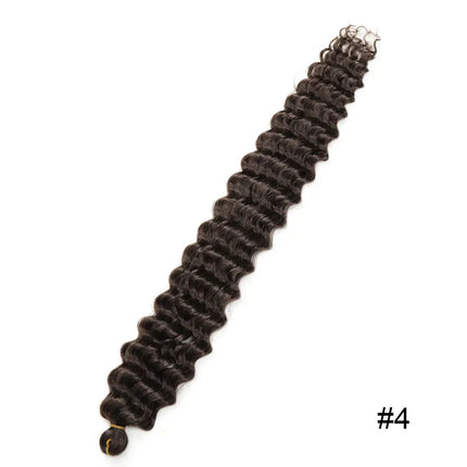 3PCS Soft Deep Twist Crochet Hair Afro Curls Ombre Braiding Hair Extension Synthetic African Water Wave Braided Hair For Braids