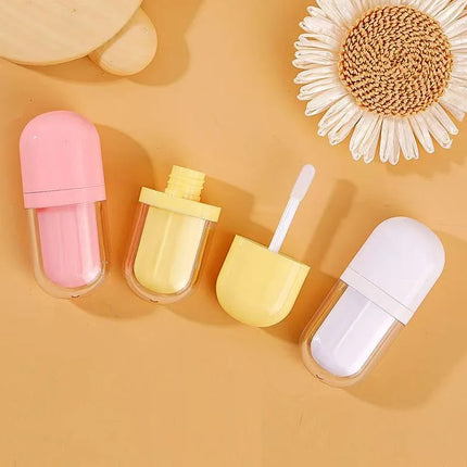 10/30/50pcs Empty 3ml Cute Multi-color Oval Ice Cream Lip Gloss Tubes Empty Liquid Lipstick/Lip Oil Bottle Cosmetic Container
