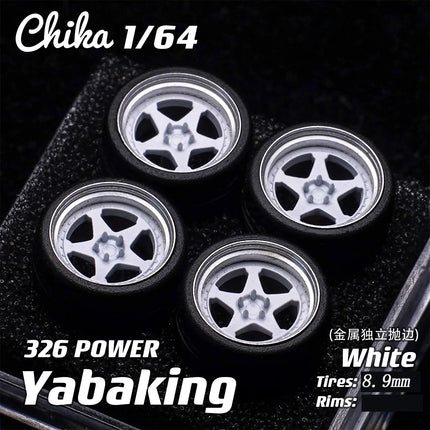 1/64 Chika Nabes Wheels or Brake Caliper 8.9mm 9.7mm 10.5mm Model Car Tires Rim Work S1 VSXX for 1:64 HW Tomy Mini GT Alloy Cars