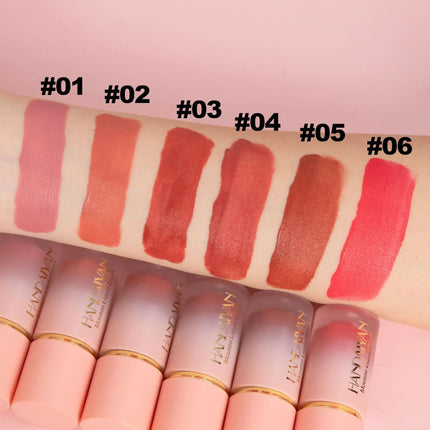 HANDAIYAN 6 Colors Liquid Matte Blush Highlighter Contouring Stick Special Contouring Multi-functional Makeup Cosmetic Blusher