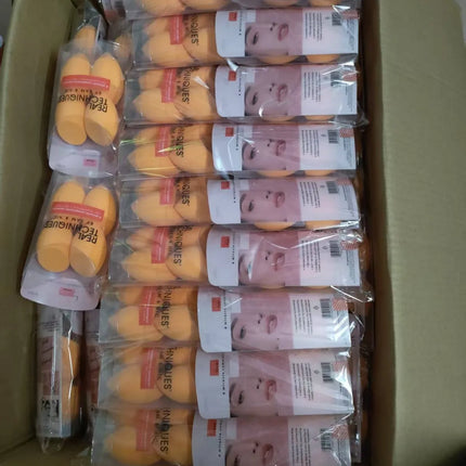 Orange Slanted Cut Makeup Sponge Beauty Egg Dry Wet Use Cross-Border Shipping Cosmetic Puff for General Population