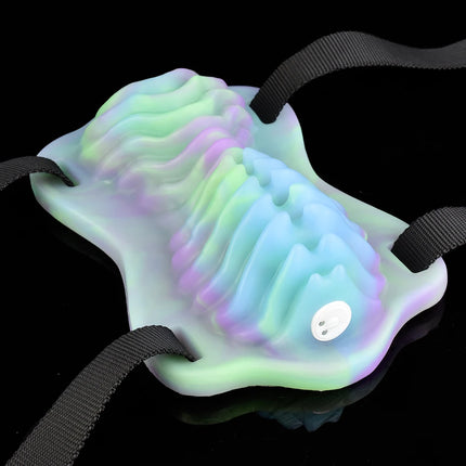 SHAZ Unisex Wireless Vibrator with Clitoral Stimulation Luminous Strap-On Sex Grinder Hump Friction Adult Toy for Couples 18+