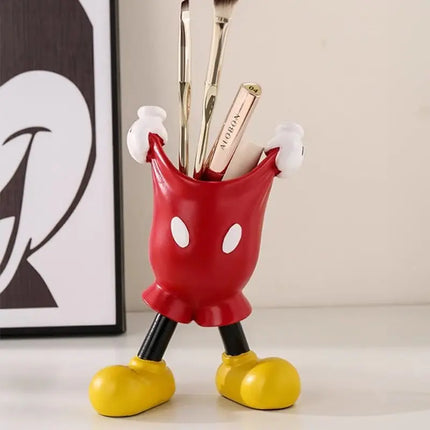 Viral Pants-Pulling Pen Holder | Vanity Organizer & Desktop Toy (Brushes/Eyebrow Pencils Storage)