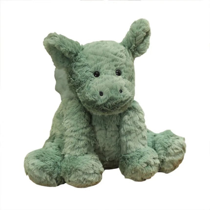 Wave Green Dragon Plush Toy Lion Doll, a Comforting and Companion Gift for Girls