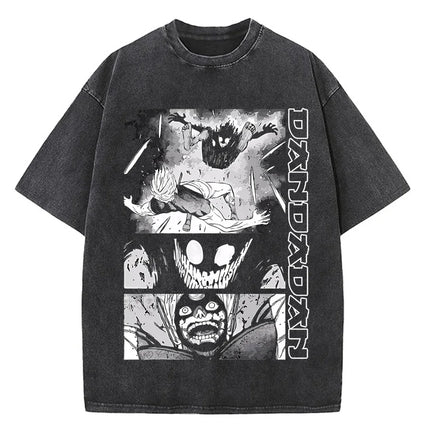 Japanese Anime Dandadan Okarun T-shirt Men T Shirt Cartoon High Quality Cotton Tshirt Aesthetic Fashion Tee Male