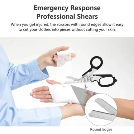 Multifunction EMT Shears Tactical Folding Scissors First Aid Medical Stainless Steel Bandage Emergency Outdoor Survival EDC Tool