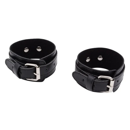 Adult Products Flirting PU Leather Comfortable Handcuffs anklecuffs Restraints Bondage Tool for Beginners SexToys For Couples