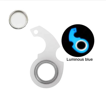 Hot Sale Funny Release fidget spinner Keychain Stress Relief Rotating Keyring Finger Flying Ring Relieve Anxiety Toy Gift