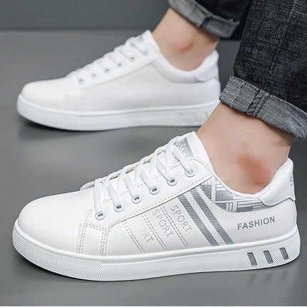 Spring and Autumn Men's Shoes New Style Low-Top Lightweight Large Size Trendy Shoes Student Fashion Versatile Thick-Soled Sports Shoes Casual Sneakers