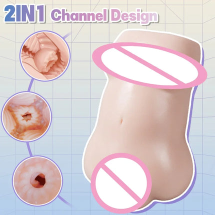 The bride's first night breakthrough, male masturbator pocket vagina adult sex toy stimulator, triple entrance experience gentle