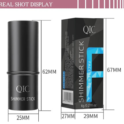 QIC Multi-Functional Contour Stick - Highlighter, Blush & Concealer, Create 3D Facial Contours Cream Makeup Beginner-Friendly