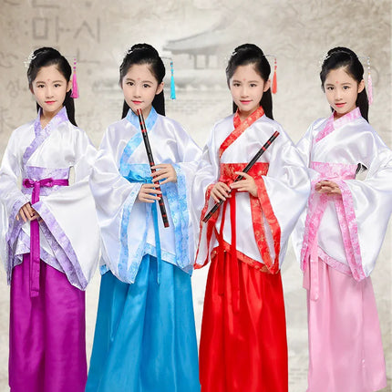 Autumn Two-piece Set Kids Hanfu Cosplay Tang Girl Suit Dance Costume Baby Outfits Ancient Girls Clothing Hanfu Children Suits