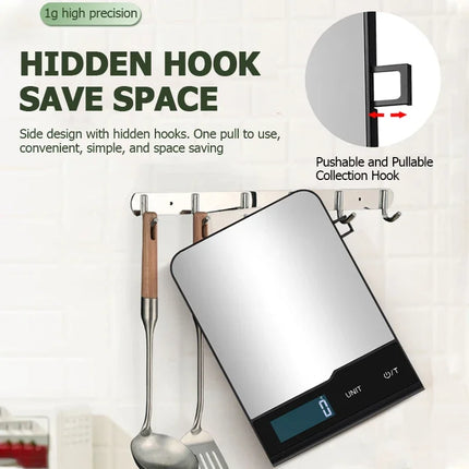 Kitchen Scale USB Rechargeable / Balance Cuisine Rechargeable