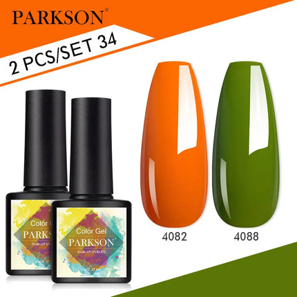 Parkson 2/3pcs Matte Top Coat Gel Nail Polish Kit Base Top Coat Set UV LED Nail Art Manicure Polish Primer Soak Off Nail Gel Set
