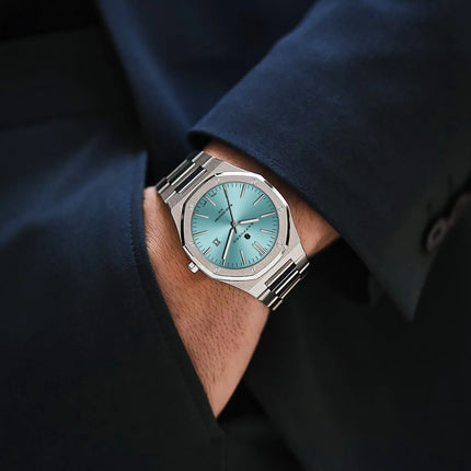 SAPPHERO Fashion Men's Watches Stainless Steel Business Watches Men's Waterproof Date Display Watches for Men