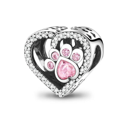 Charm Hot Sales 925 Sterling Silver Charms Beads CZ pave Round Clip Charms Fit Original Bracelet Necklace Charms Jewelry Gift