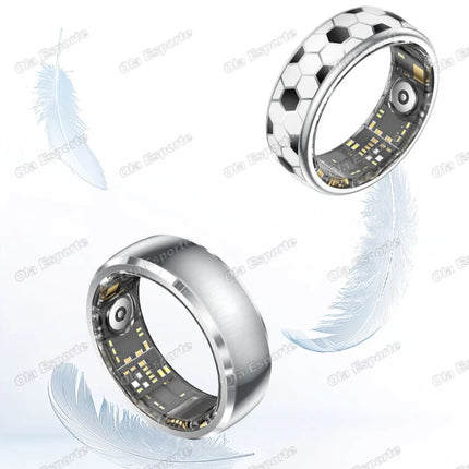 2026 New Smart Ring Information Vibration Reminder Heart Rate Sleep Monitoring For Men Women Football Style SmartRing Waterproof