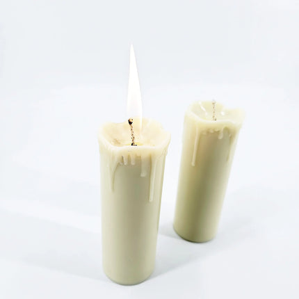 Remote Control Self-Igniting Candle with Ghost Flame Illusion Stage Pranks Auto Lighting Magic Trick Halloween Accessory
