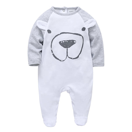 KAVKAS 1/2/3 Pcs Baby Boys Rompers Cartoon Print Overalls Cotton Infant Clothing Kids Jumpsuit Newborn Pajimas 0-3 Months