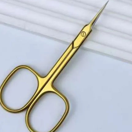 Stainless Steel Cuticle Scissors with Curved Pointed Tips Ultra-thin  Cuticle and Keratin Removal Nail Beauty Scissors