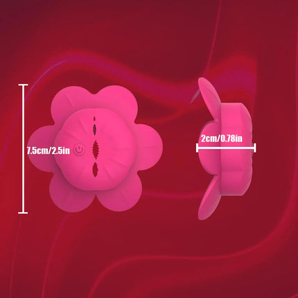 Rose Nipple Clamps Vibrator Female Wearable Adjustable Remote Control Nipples Stimulator BDSM Sex Pleasure Adult Toys for Women